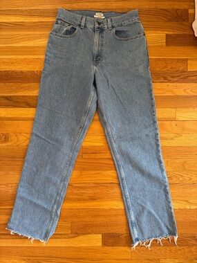 L.L. Bean Light Blue Denim Jeans raw hem size 8T